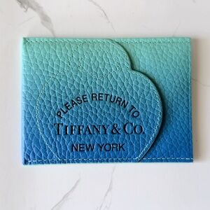 Tiffany & Co. Please Return to Tiffany & Co. New York Gradient Blue Card Holder